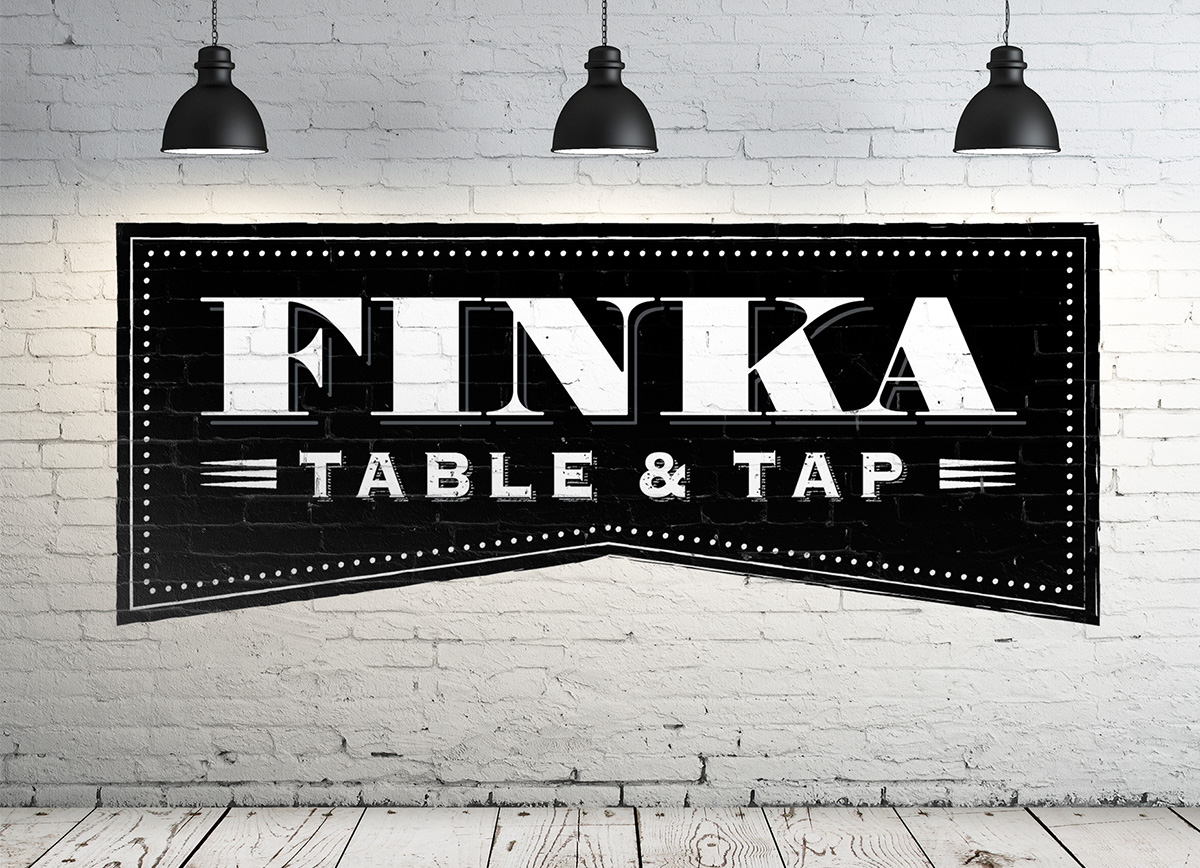 Finka Table and Tap Logo Wall