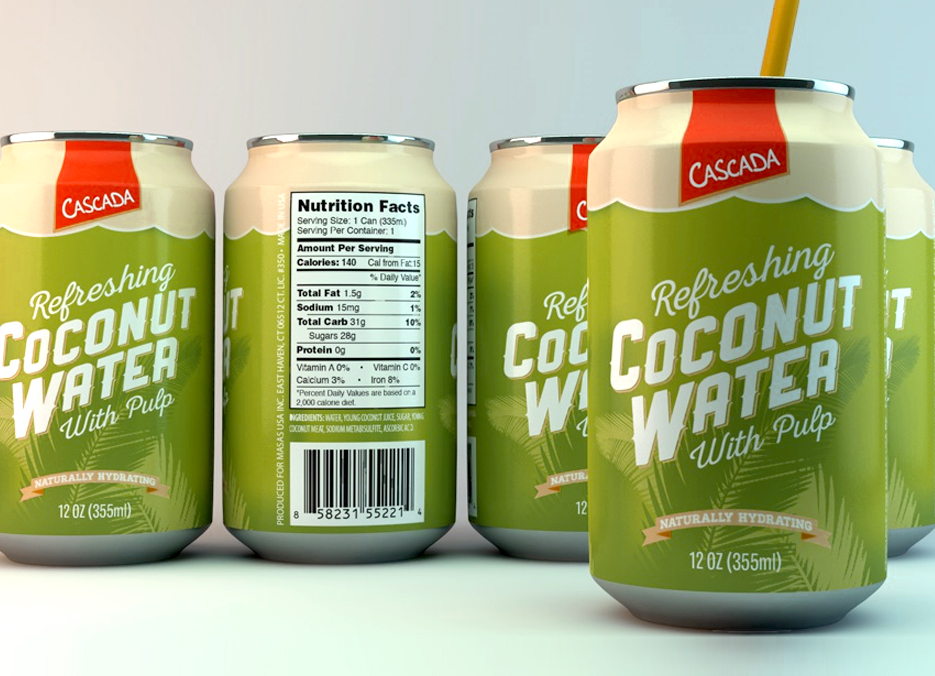 Cascada Coconut Water design